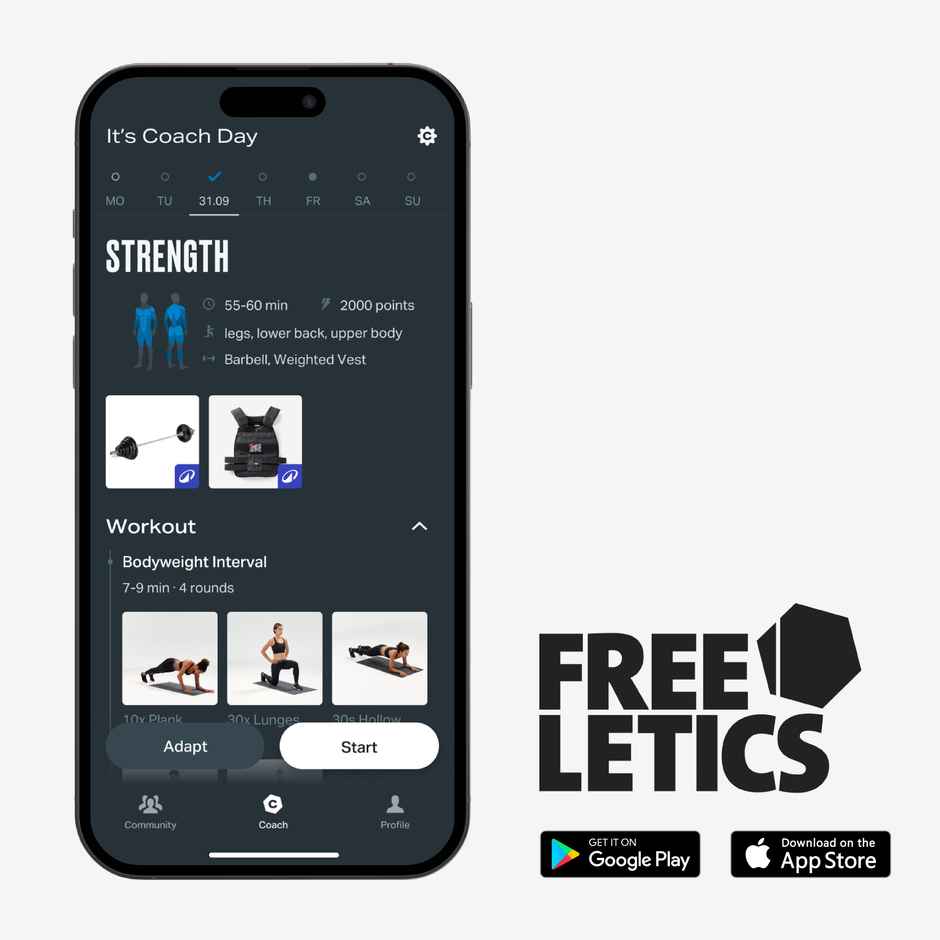 Decathlon | Domyos Training Wrist Straps - Dark Grey