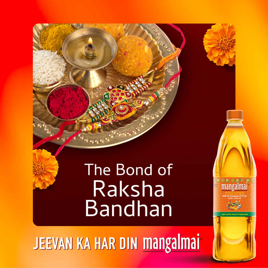 Mangalmai Pooja Oil Til & Veg Oil Blend for Smokeless Diya Light Bottle