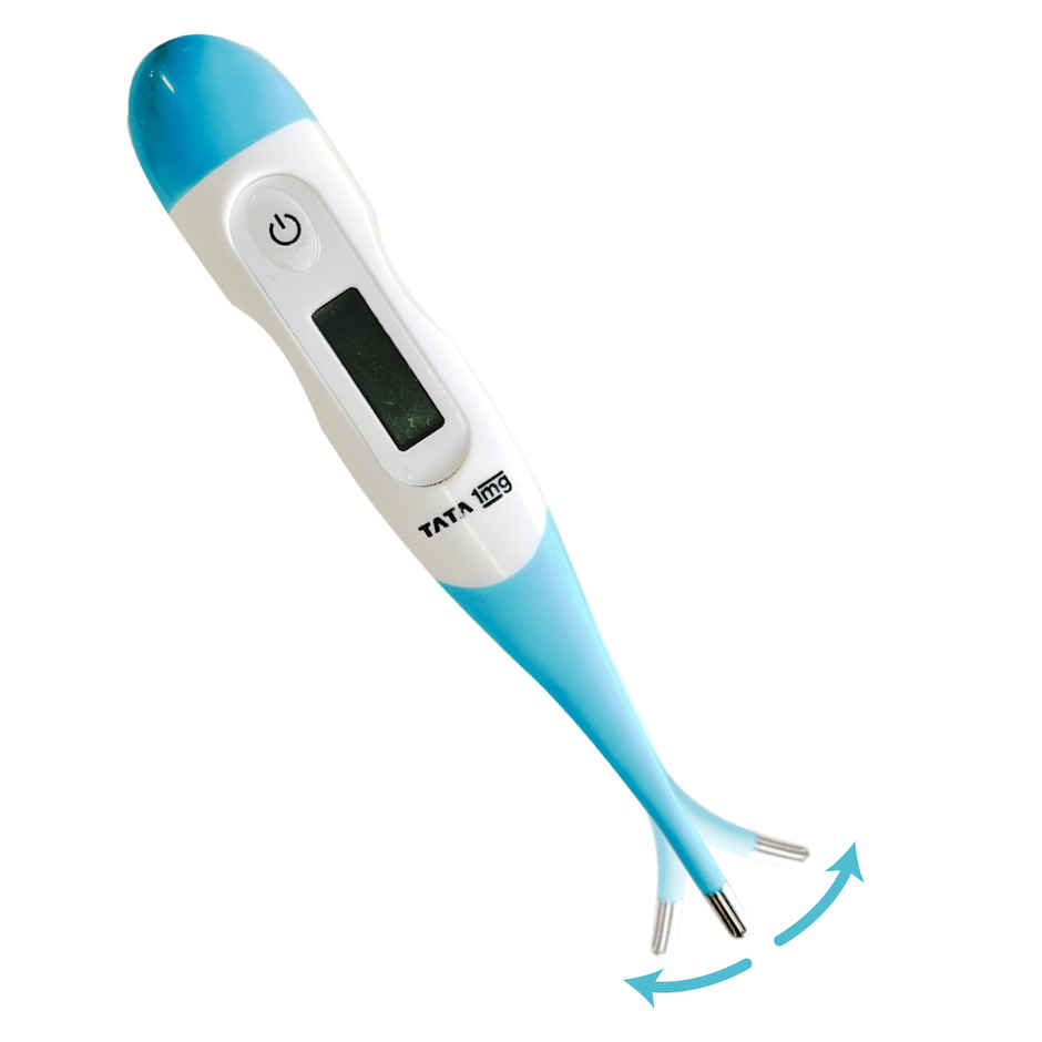 Tata 1mg Flexible Tip Digital Thermometer with One Touch Operation for Child and Adult