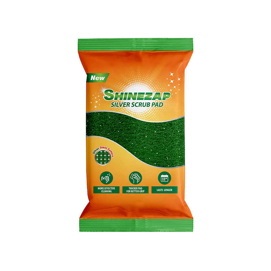 Shinezap Silver Scrub pad Pack of 1
