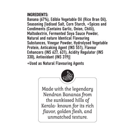 Too Yumm Spicy Korean Banana Chips | Made with Nendran bananas | No Palm Oil | 100% Veg