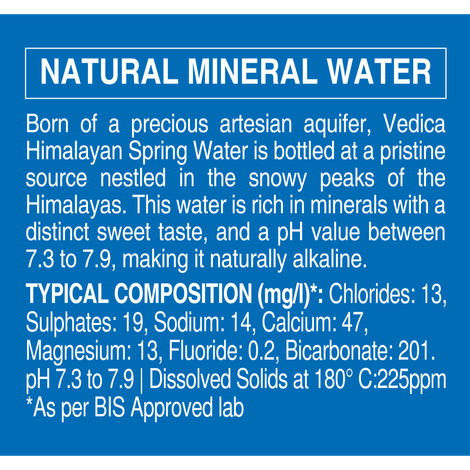 Bisleri Vedica Himalayan Spring Water
