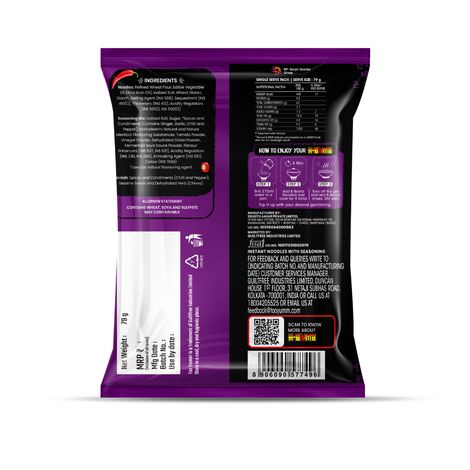 Too Yumm! K-Bomb Ramen Sichuan Peppercorn| Ready To Cook Instant Noodles | Chinese VEG |No Palm Oil