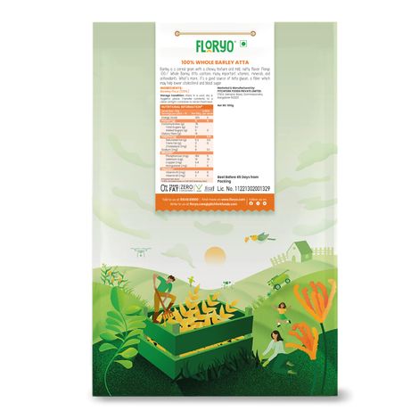 Floryo Freshly Milled Barley Atta | Jau/ Jave/ Barli