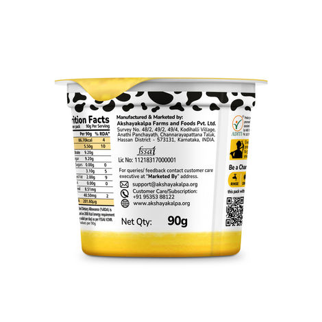 Akshayakalpa Organic Greek Yogurt - Mango