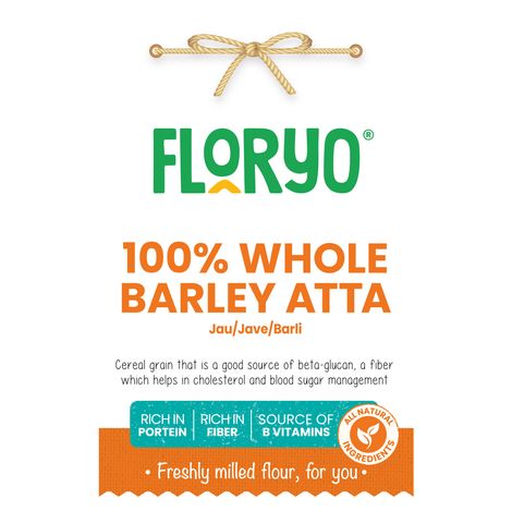 Floryo Freshly Milled Barley Atta | Jau/ Jave/ Barli