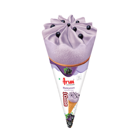 Arun Black Current Icone Ice Cream Cone