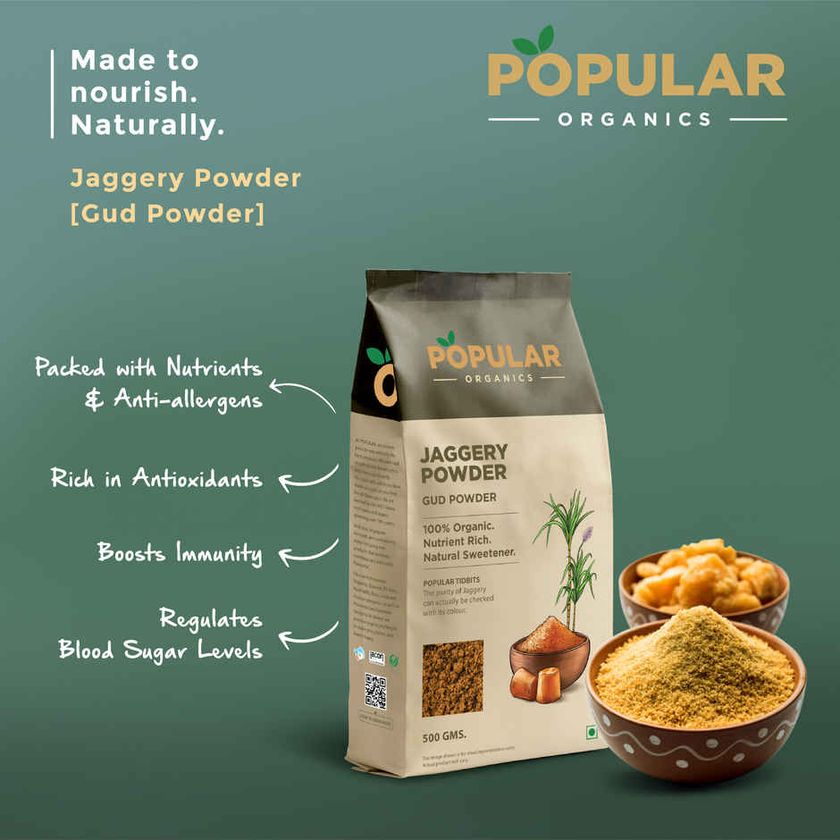 Popular Essentials Organic Jaggery Powder
