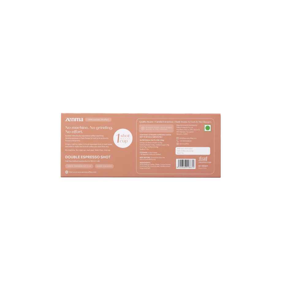 Zenma Frozen Espresso Shots - Mocha Medium Roast Coffee Pods