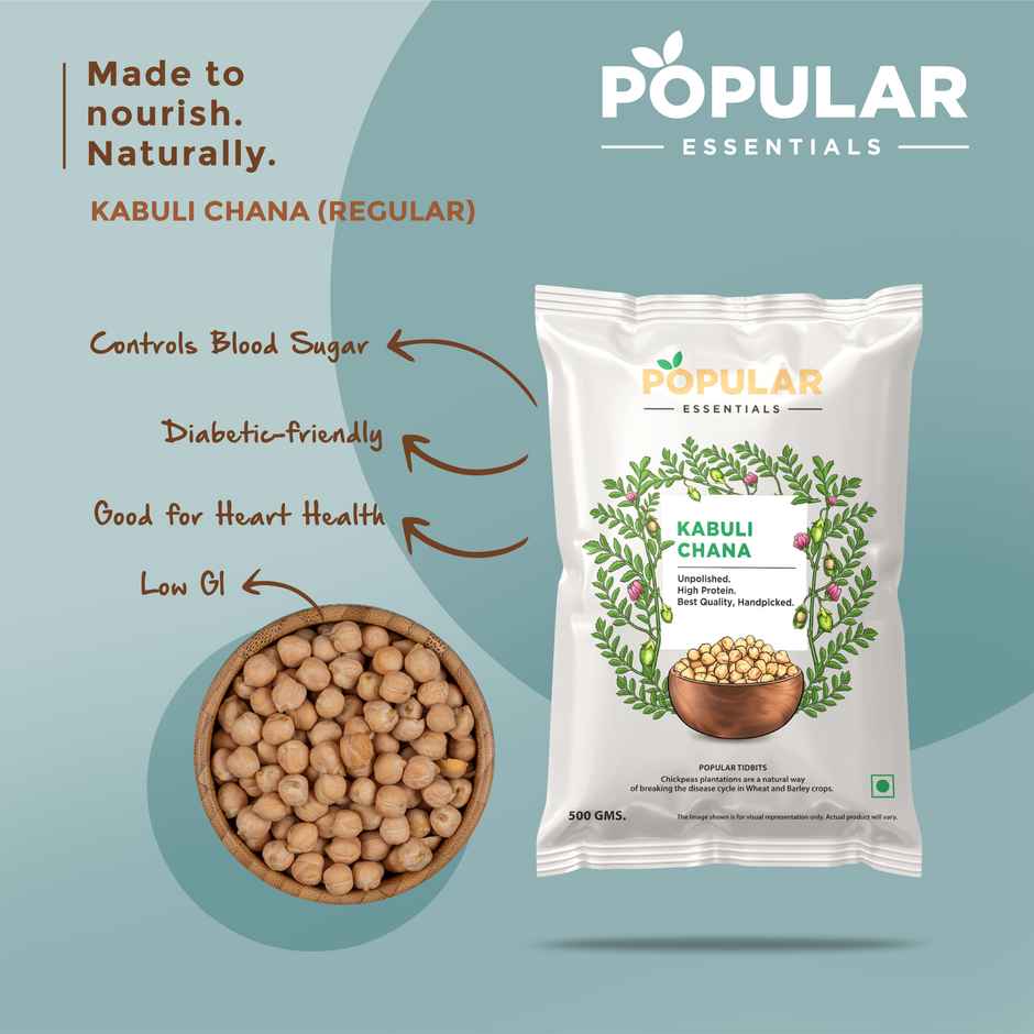 Popular Essentials Kabuli Chana Regular