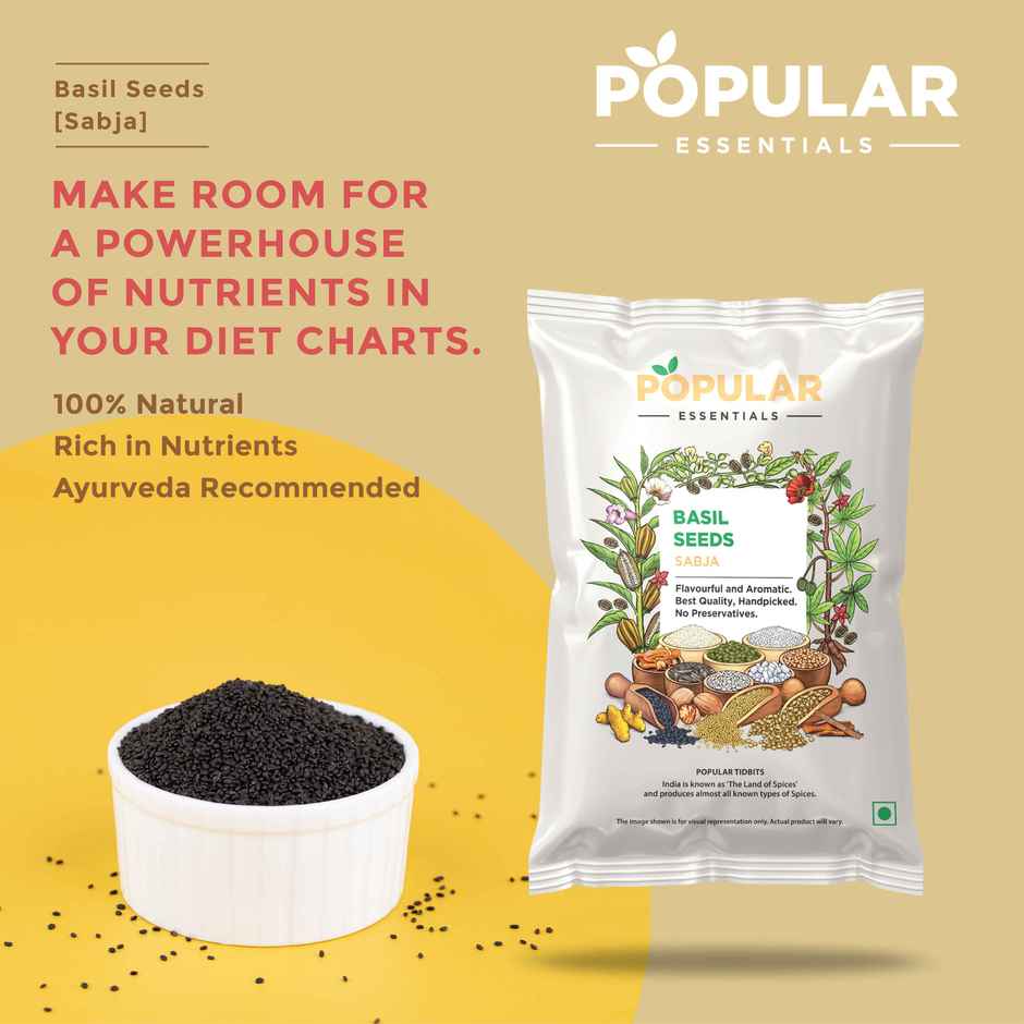 Popular Essentials Sabja Seeds