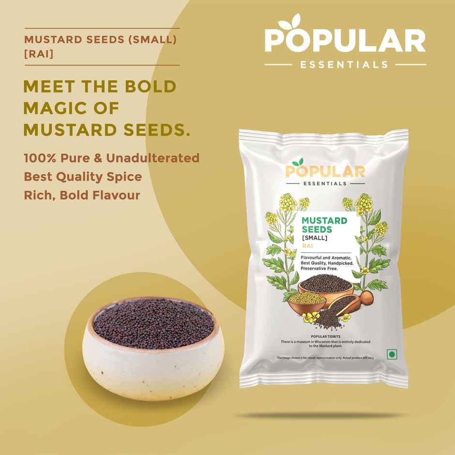 Popular Essentials Mustard Seeds Rai Small