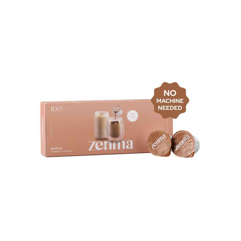 Zenma Frozen Espresso Shots - Mocha Medium Roast Coffee Pods