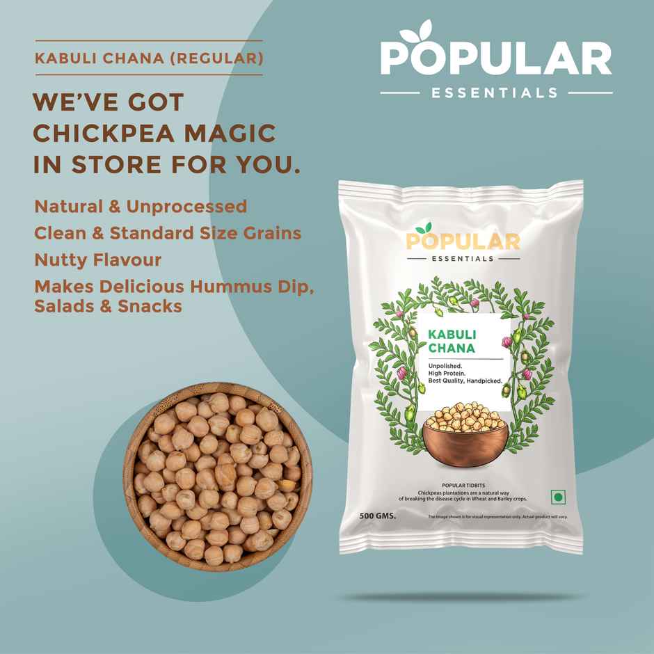 Popular Essentials Kabuli Chana Regular