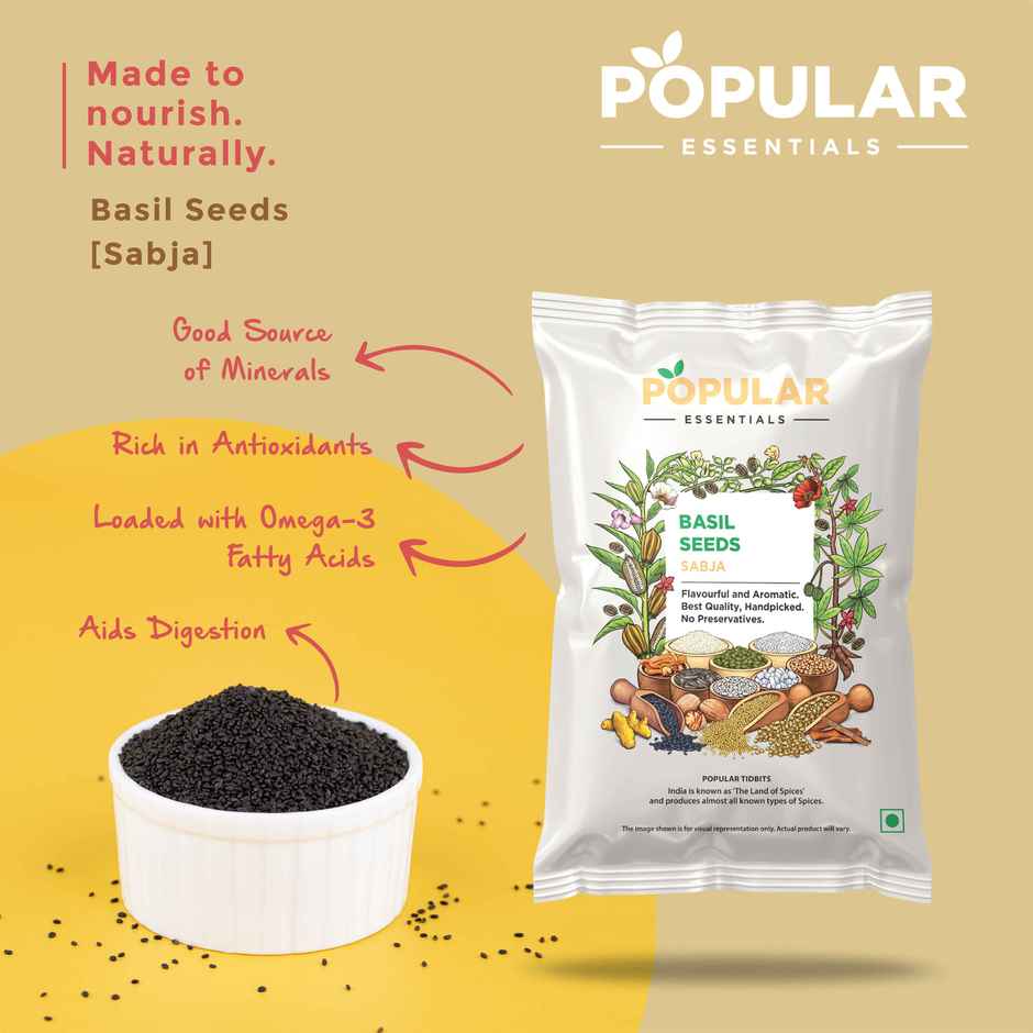 Popular Essentials Sabja Seeds
