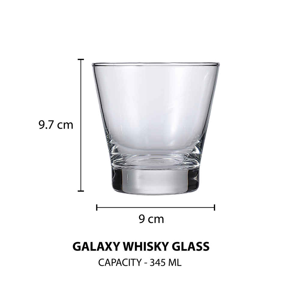 Sanjeev Kapoor Galaxy Wisky Glass - 345 ml