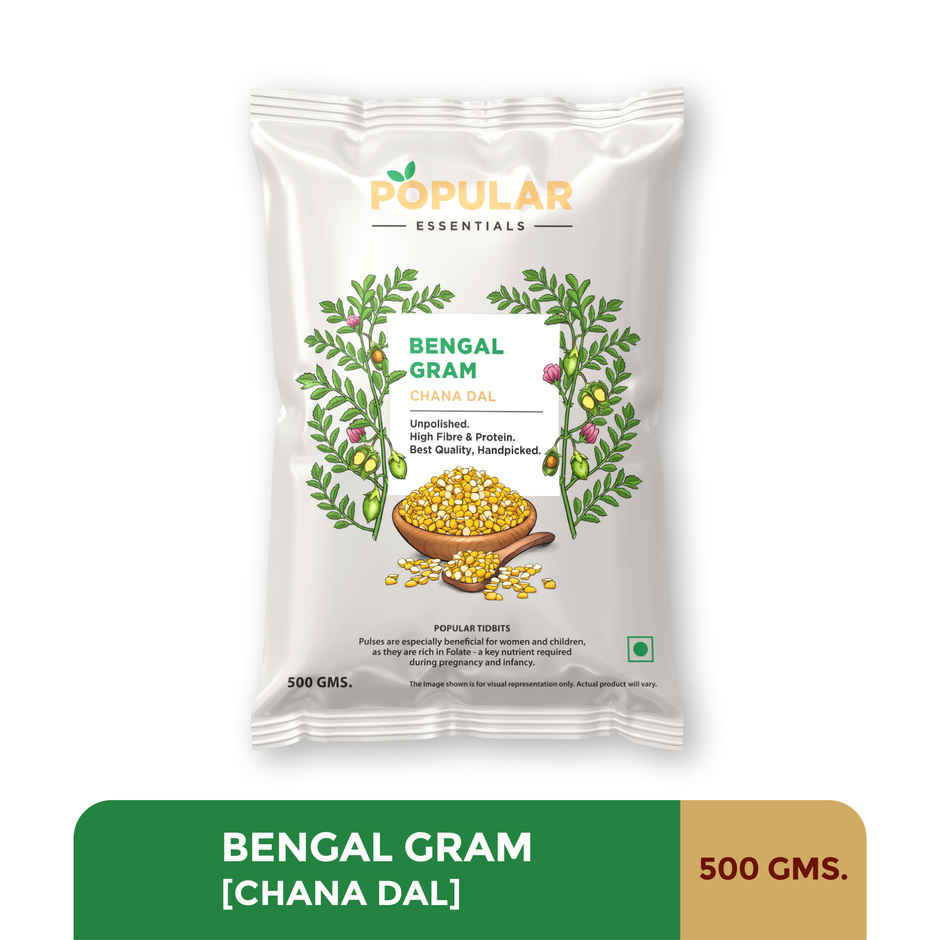 Popular Essentials Chana Dal | Un-Polished