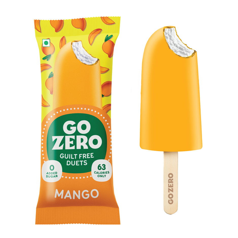 Go Zero Mango Duet Low Calorie Guilt Free Ice Cream Stick