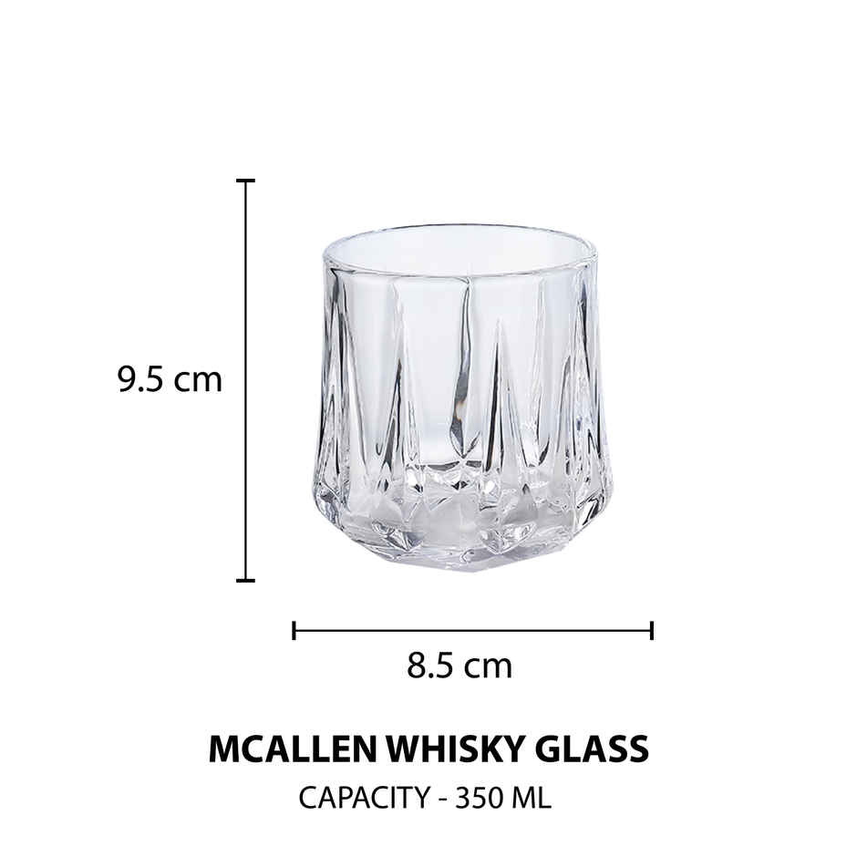 Sanjeev Kapoor Mcallen Whisky Glass - 350ml
