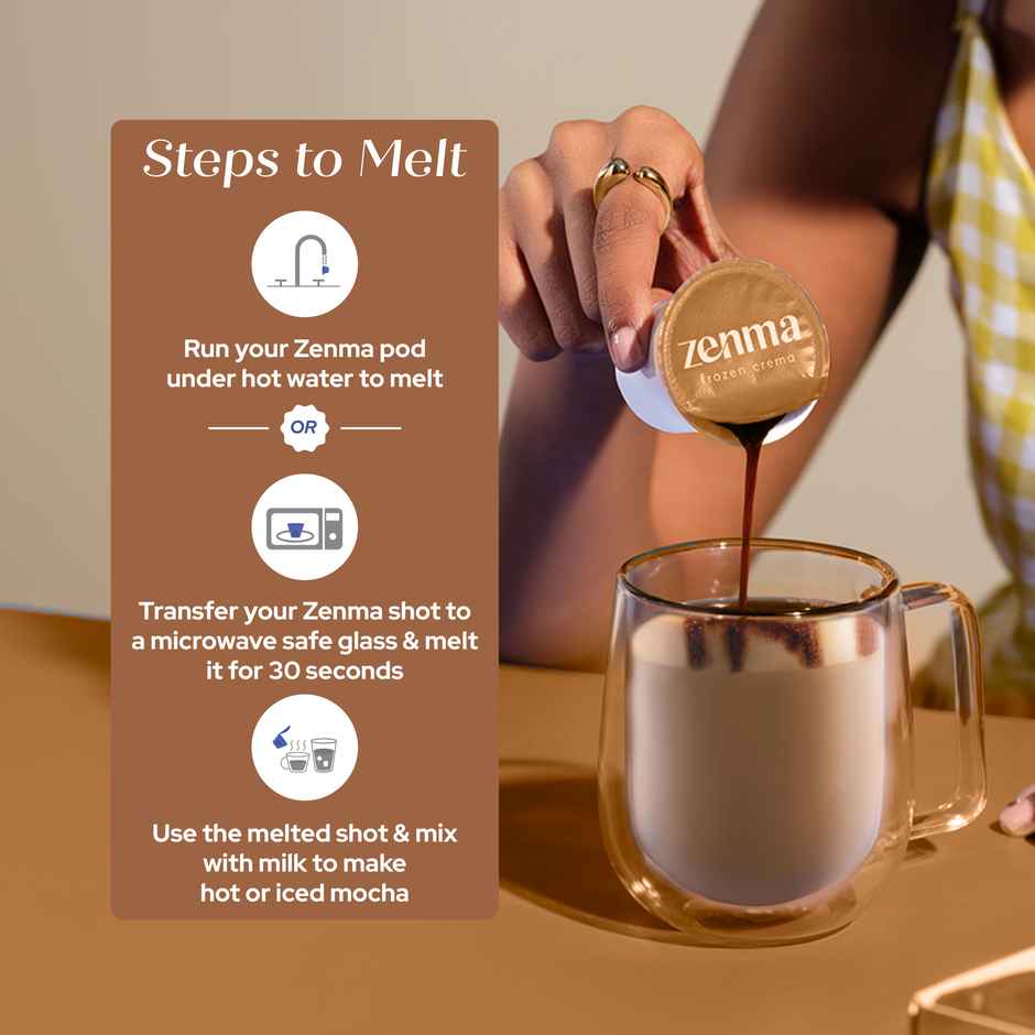 Zenma Frozen Espresso Shots - Mocha Coffee Pods