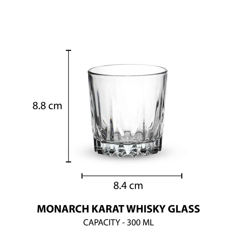 Sanjeev Kapoor Monarch Karat Whisky Glass - 300 ml