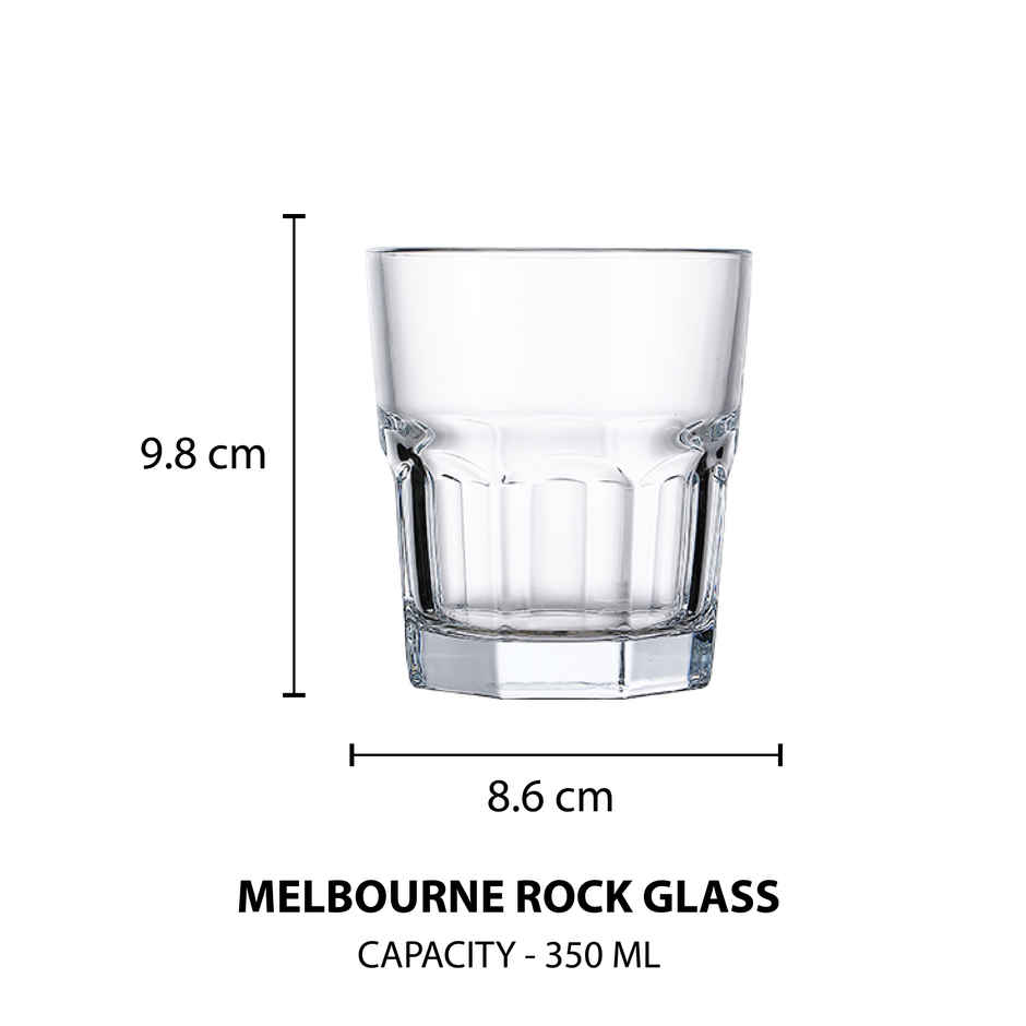 Sanjeev Kapoor Melbourne Rock Glass 350 ml