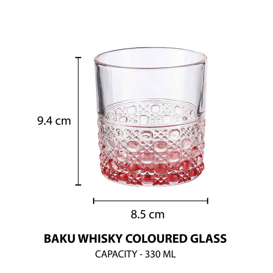 Sanjeev Kapoor Baku Whisky Coloured Glass - 330 ml