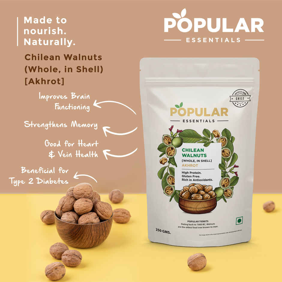 Popular Essentials Walnut Whole