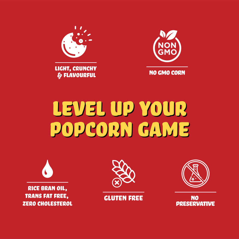 Brb Popcorn Chips Red Chilli Chataka Flavour