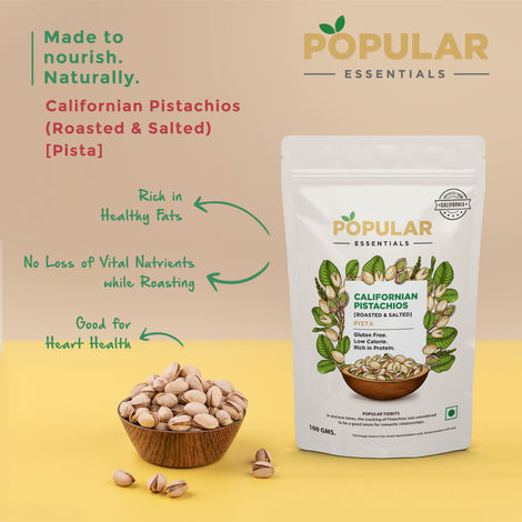 Popular Essential Californian Pistachios Roasted & Salted (With Shell)