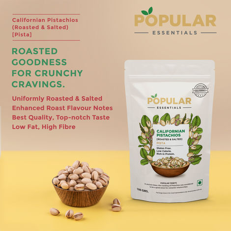Popular Essential Californian Pistachios Roasted & Salted (With Shell)