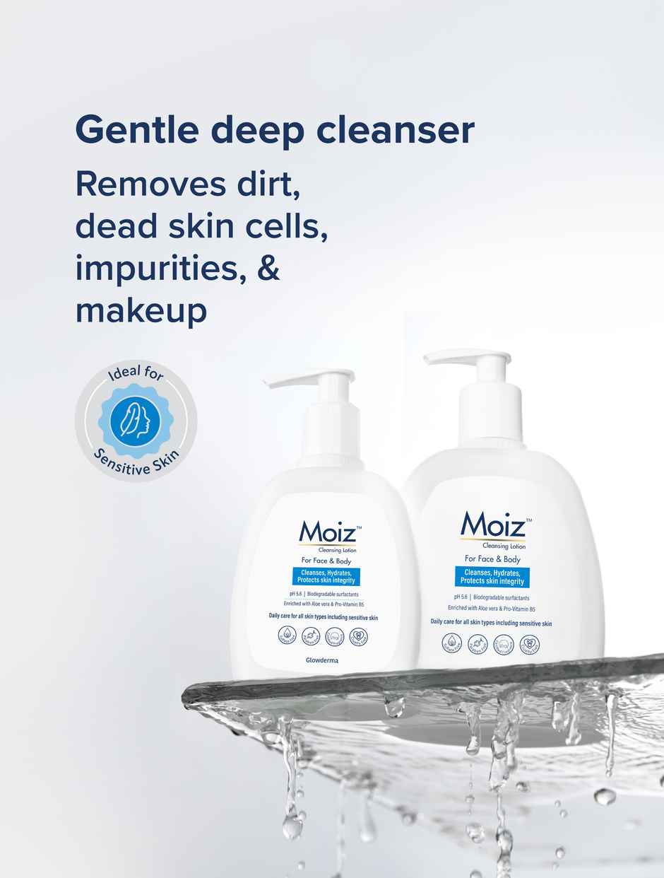 Moiz Cleansing Lotion | Gentle Skin Cleanser