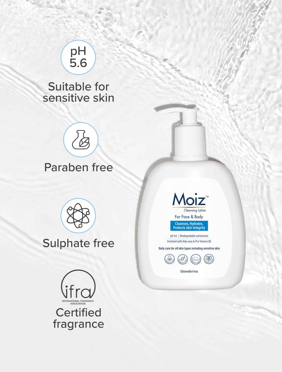 Moiz Cleansing Lotion | Gentle Skin Cleanser