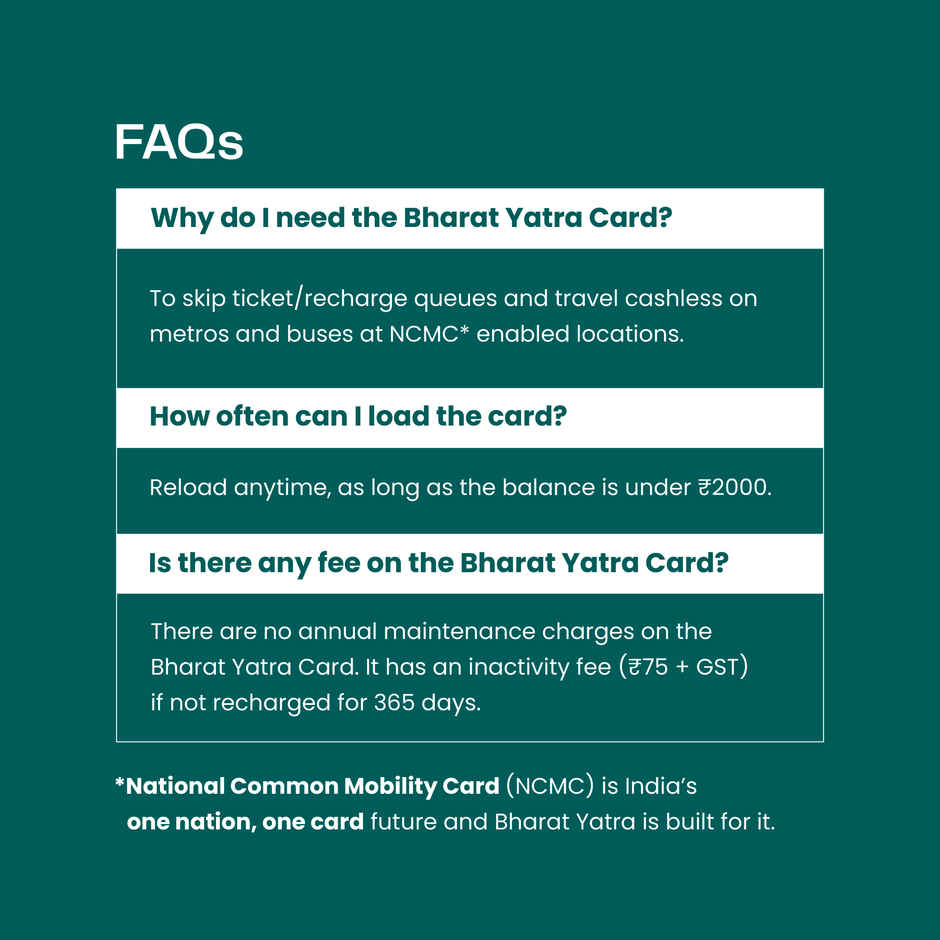 Pine Labs Bharat Yatra NCMC Card -Instant access to Metros in India