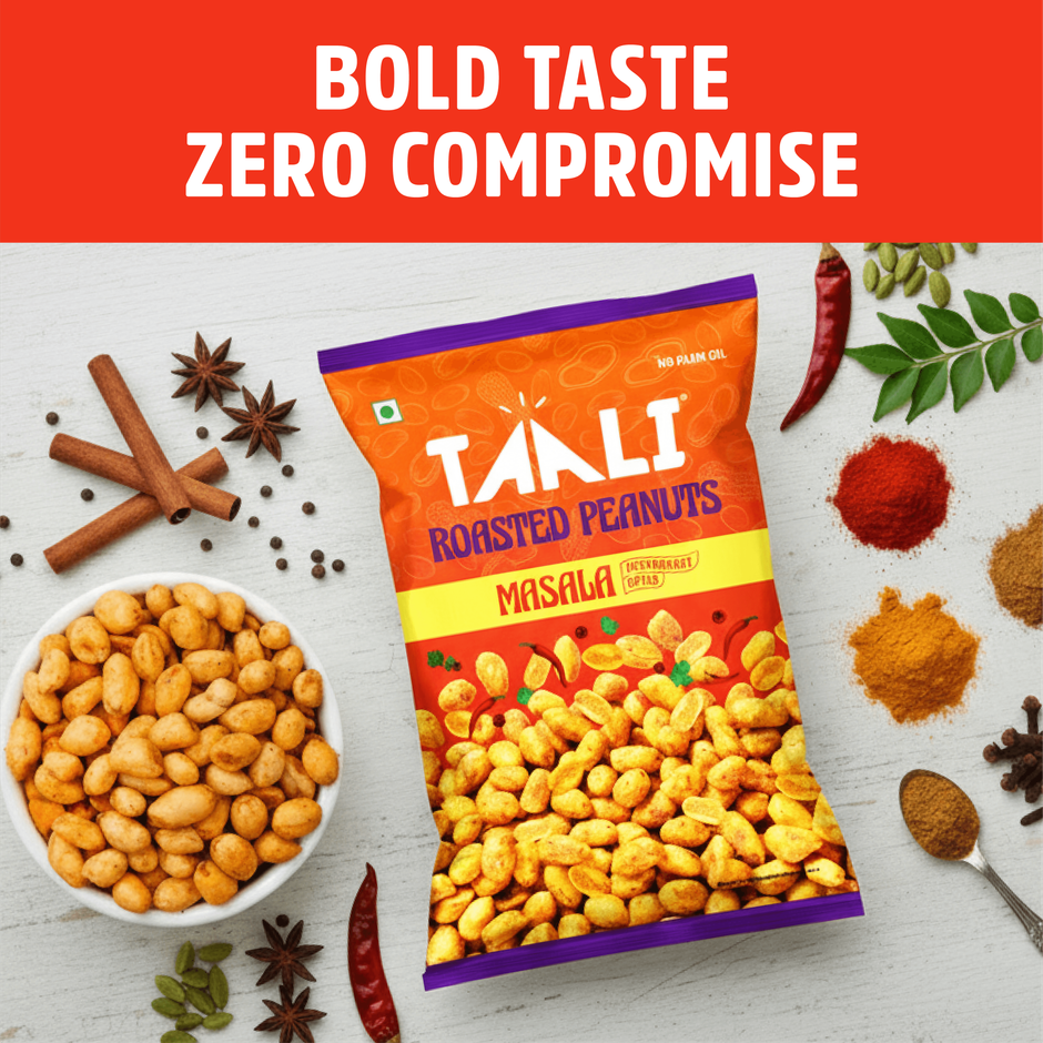 Taali Roasted Masala Peanuts, Premium Quality Bharuchi Nuts, Rich in Protein