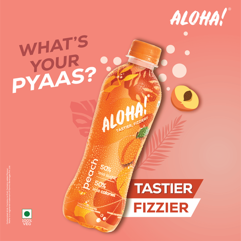 Aloha Peach Flavoured Soft Drink