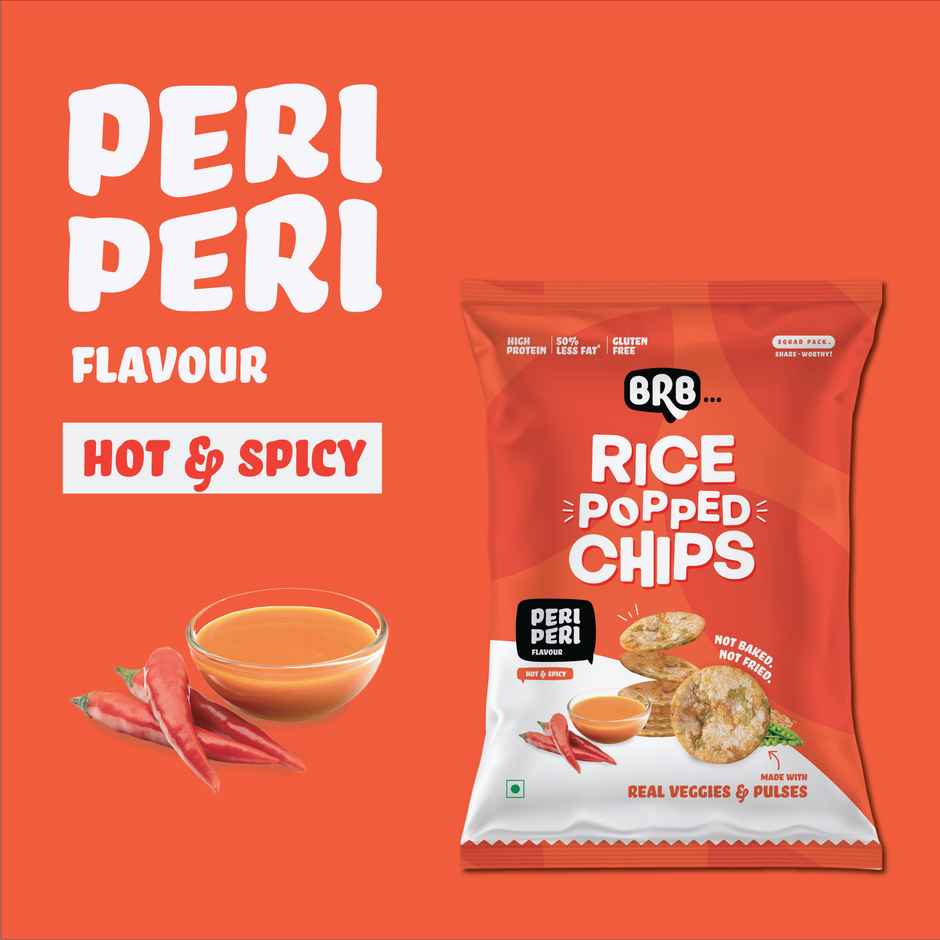 Brb Rice Popped Chips Peri Peri Flavour Combo 