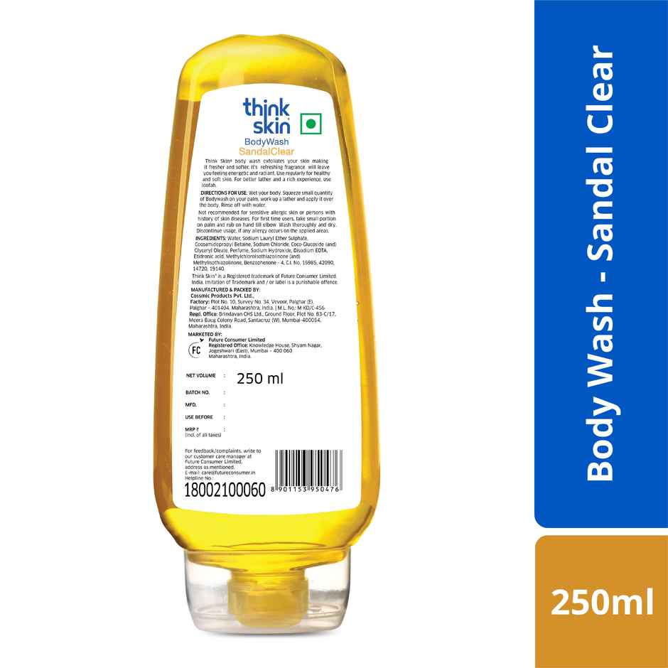 Think Skin Bodywash Sandal Clear 250ml