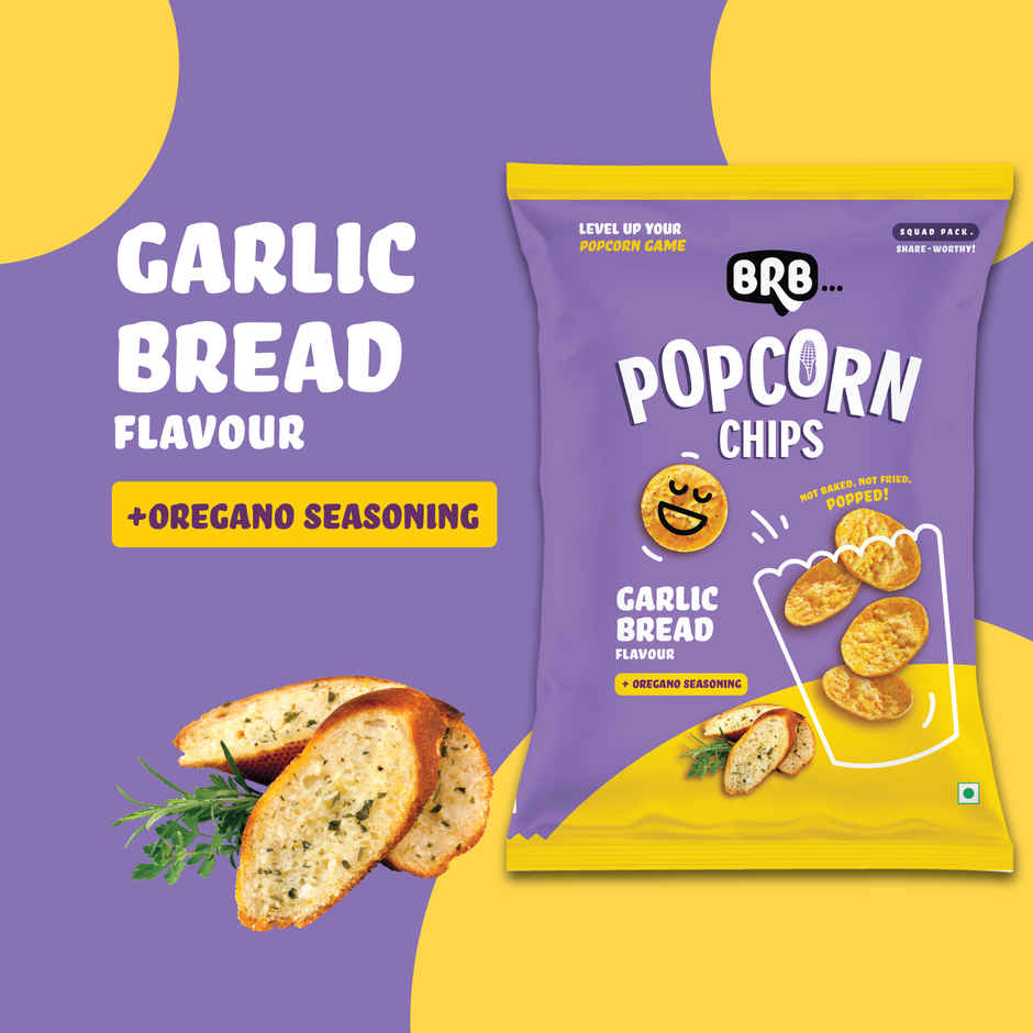 BRB Popcorn Chips Garlic Bread Flavour