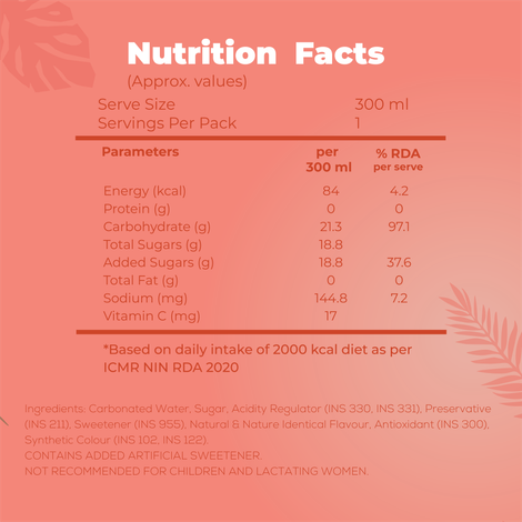 Aloha Peach Flavoured Soft Drink