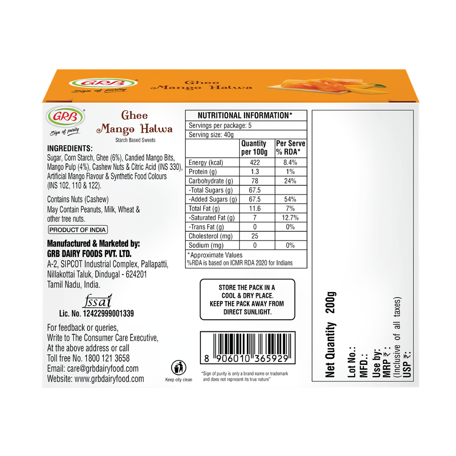 GRB Mango Halwa | Sweet & Delicious