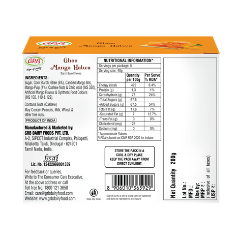 Grb Mango Halwa Combo