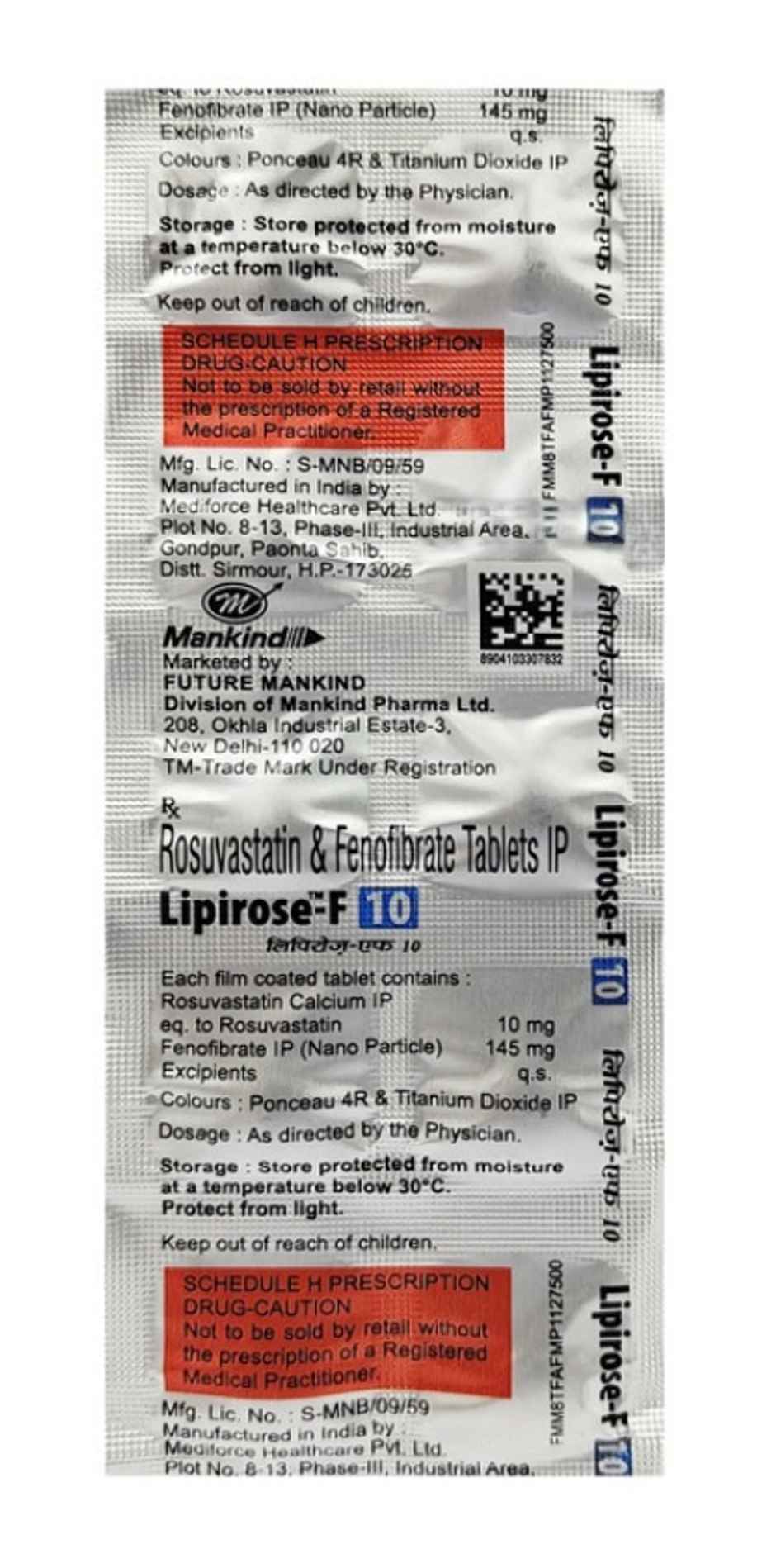 Lipirose-F 10 Tablet