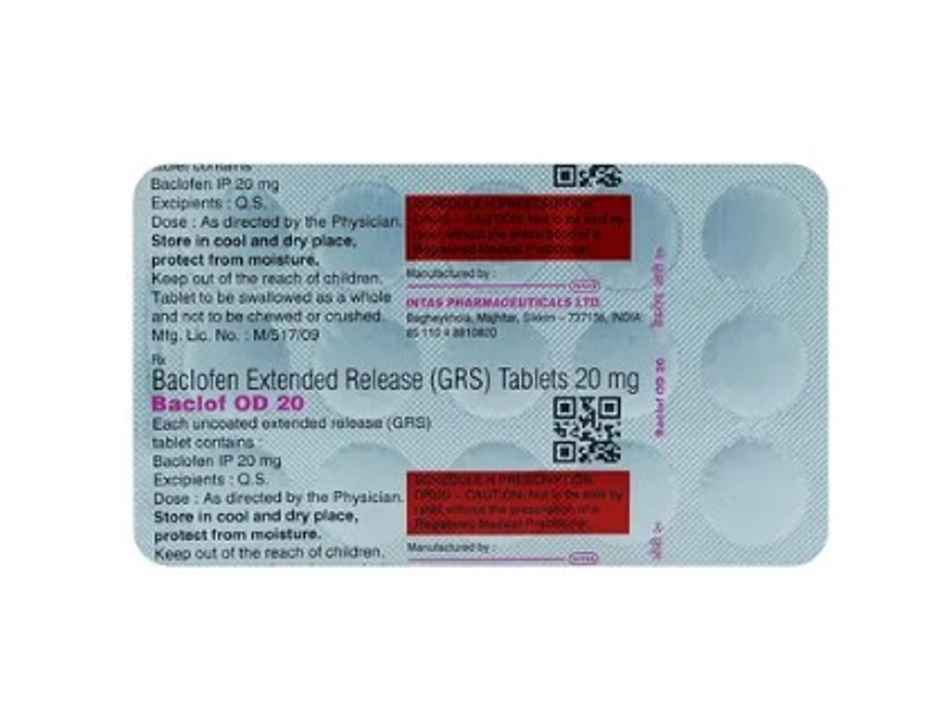 Baclof OD 20 Tablet ER