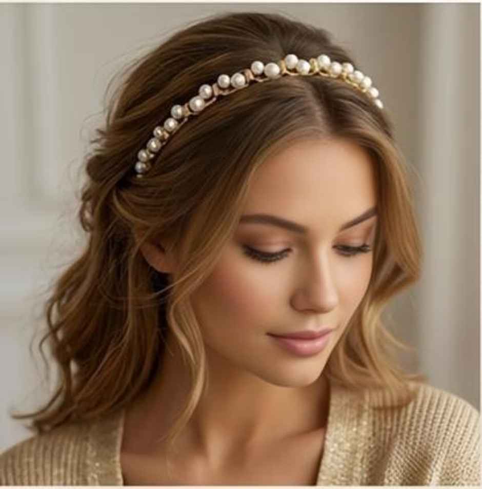 The Opal Factory Hair Accessories | Pearl Floral Headband