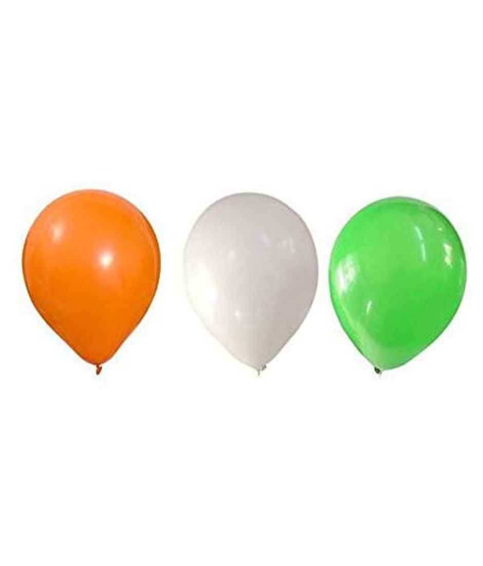Metallic Tricolour Balloons | Pack of 50 | Pichai
