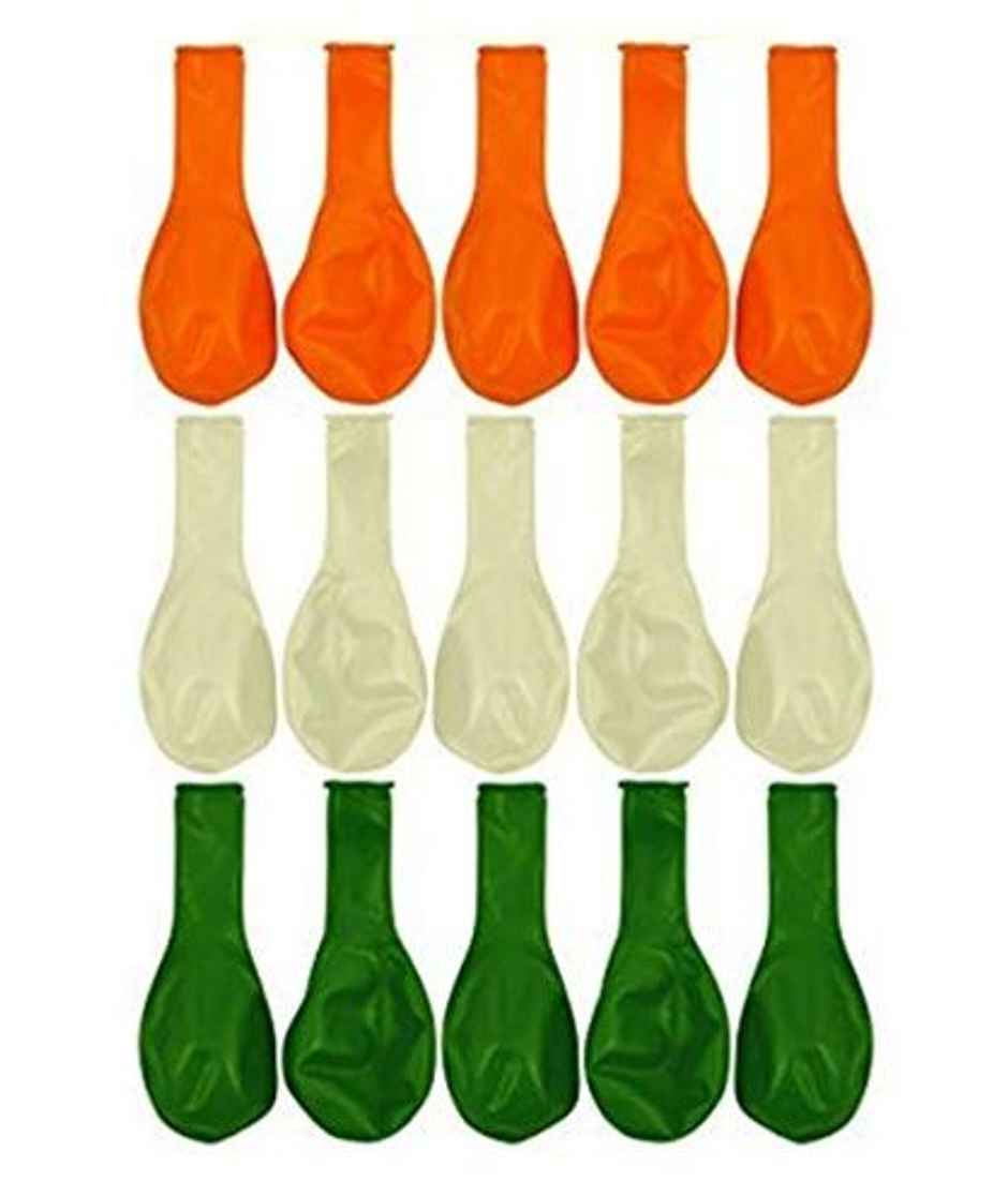 Metallic Tricolour Balloons | Pack of 50 | Pichai