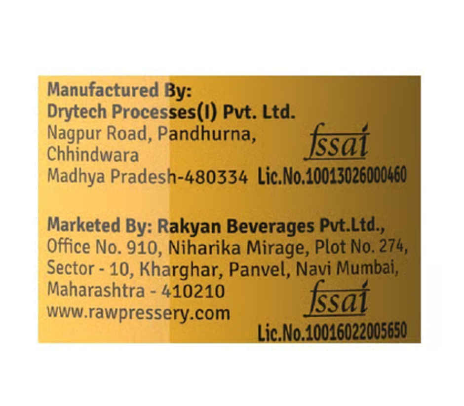 RAW Pressery Alphonso Mango Juice