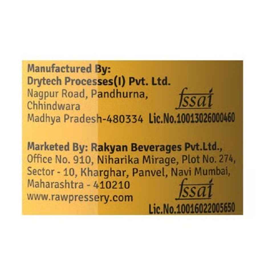 RAW Pressery Alphonso Mango Juice