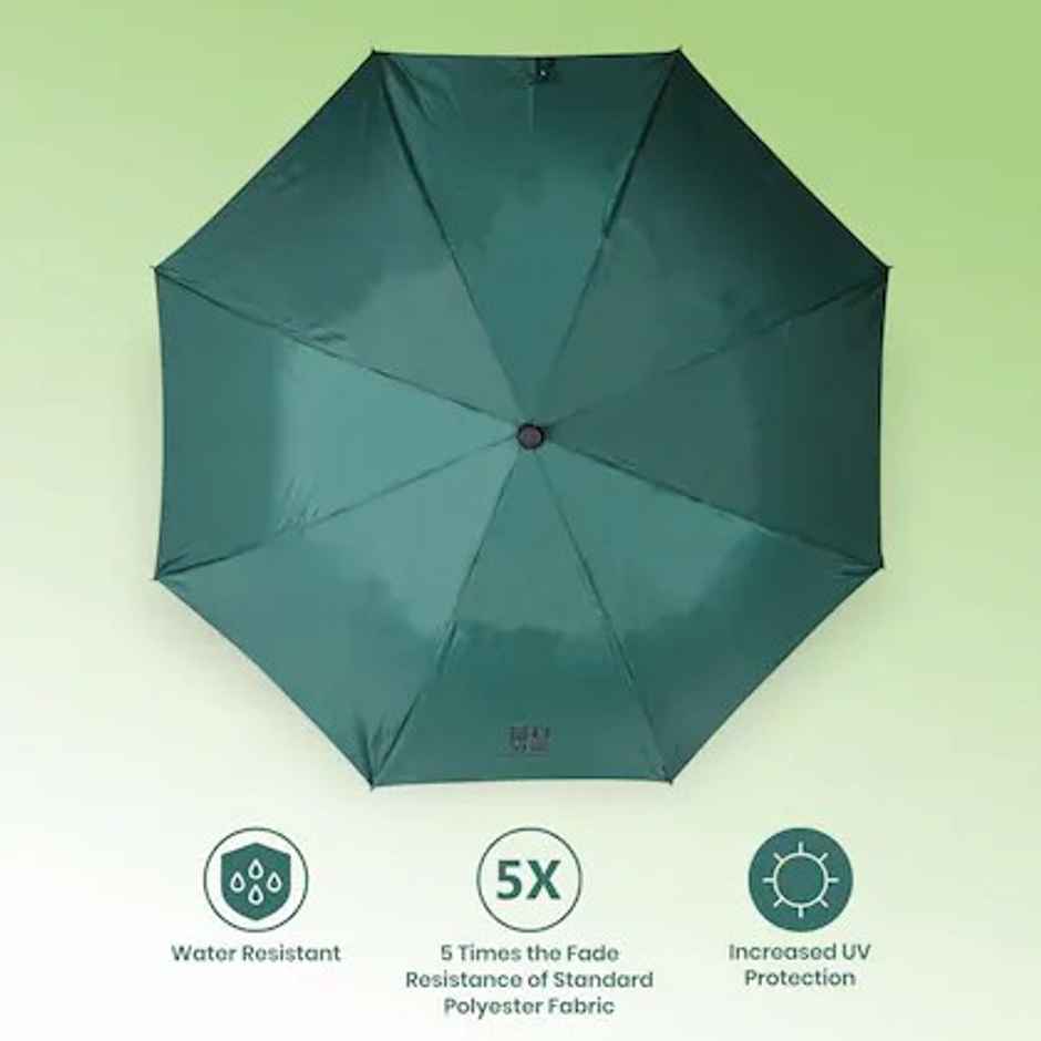 EUME Leatrix 21 Inch 2 Fold Auto-Open Umbrella | Green